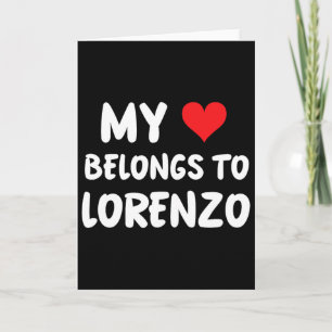 Lorenzo - Mijn hart is van Lorenzo - Liefde  Kaart
