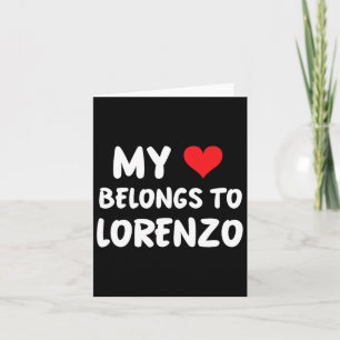 Lorenzo - Mijn hart is van Lorenzo - Liefde Kaart
