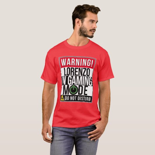 Lorenzo Name T-shirt (Voorkant volledig)