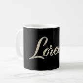 Lorenzo Name whitegold Tasse Teetasse Kaffeetasse Koffiemok (Voorkant links)