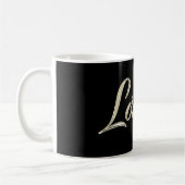 Lorenzo Name whitegold Tasse Teetasse Kaffeetasse Koffiemok (Links)