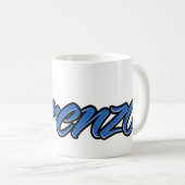 Lorenzo Vorname Name blue Tasse Kaffeetasse Koffiemok (Voorkant rechts)