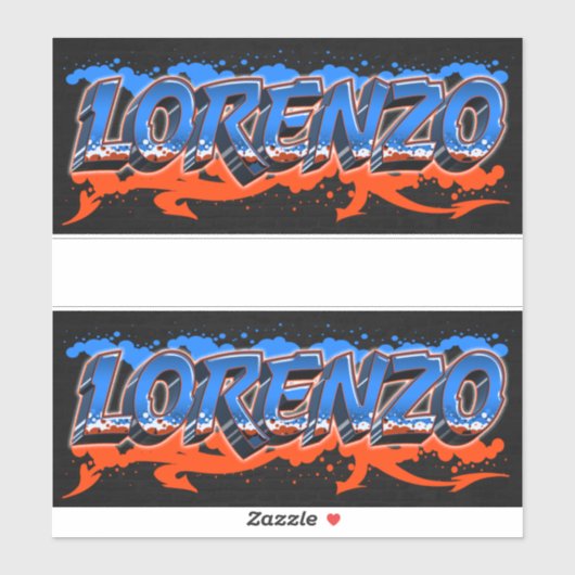 Lorenzo Vorname Name Graffiti Aufkleber Sticker (Vel)