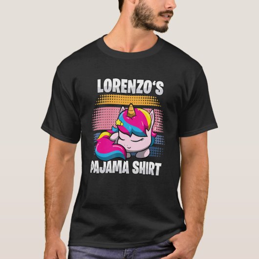 Lorenzo's Pajama Persoonlijk Sleeping T-shirt (Voorkant)