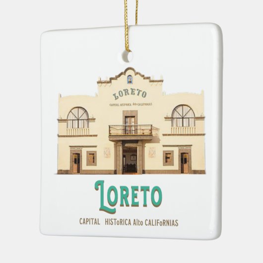 Loreto Baja California Sur Mexico Keramisch Ornament (Links)