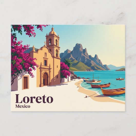 Loreto Mexico Briefkaart (Voorkant)