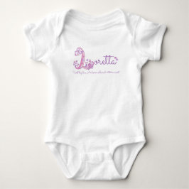 Loretta meisjesnaam die letter L monogram shirt be