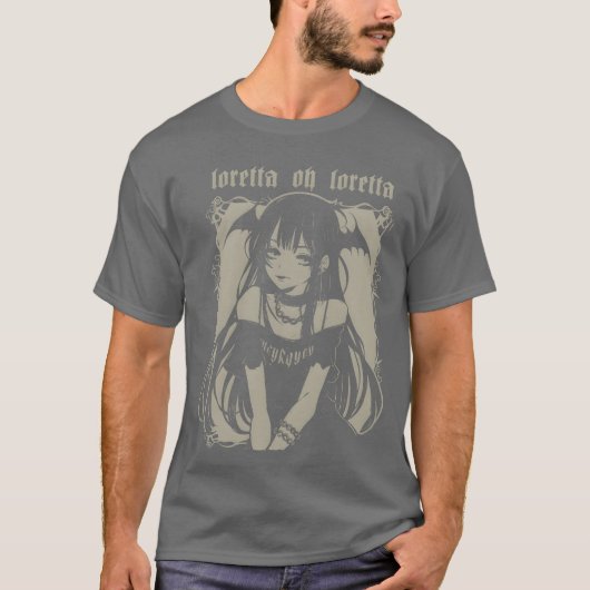 Loretta retro t-shirt (Voorkant)