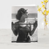 Loretta Young Wenskaart Kaart (Gele Bloem)