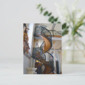 Loretto Chapel Miraculous Stairway, Santa Fe, NM Briefkaart (Staand voorkant)