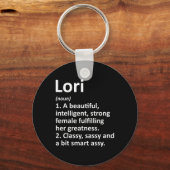 Lori Definitie Gepersonaliseerde Naam Grappige Ker Sleutelhanger (Voorkant)