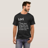 LORI Definitie Gepersonaliseerde Naam Grappige Ver T-shirt (Voorkant volledig)