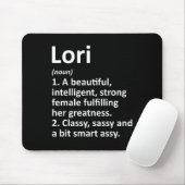 Lori Definition Personalized Name Funny Christmas Muismat (Met muis)
