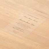 Lori formele elegante bruiloft acryl uitnodigingen (Laagn)