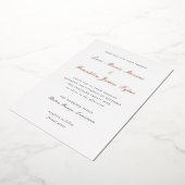 Lori formele elegante bruiloft folie uitnodiging (Gedraaid)