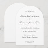 Lori formele elegante bruiloft kaart (Voorkant / Achterkant)