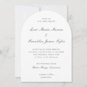 Lori formele elegante bruiloft kaart (Voorkant)