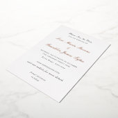 Lori Formele Elegante Trouwen Save the Date Folie Uitnodiging (Gedraaid)