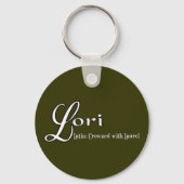 Lori Persoonlijke naam Gifts Sleutelhanger (Voorkant)