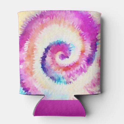 LORI Tie Dye Dazed Engaged 70s Retro Bachelorette Blikjeskoeler (Achterkant)