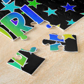 "LORI" Voornaam, geun "HAPPY BIRTHDAY" Legpuzzel (Zijkant)