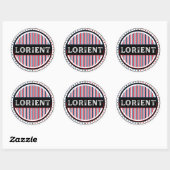 Lorient City Pride Embleem – Franse identiteit Ronde Sticker (Vel)