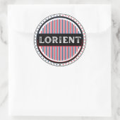 Lorient City Pride Embleem – Franse identiteit Ronde Sticker (Tas)
