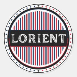 Lorient City Pride Emblem – French Identity Ronde Sticker