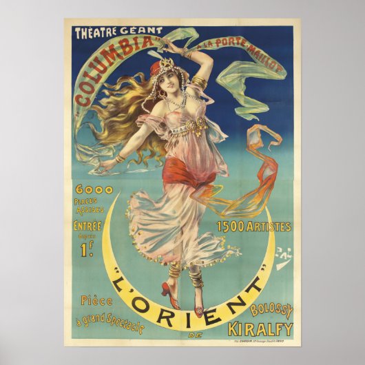  L'Orient Columbia a la Porte-Maillot Poster (Voorkant)