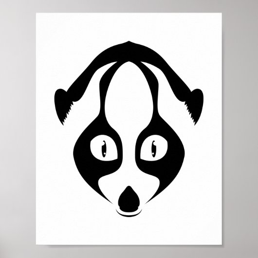 Loris gezicht poster (Voorkant)