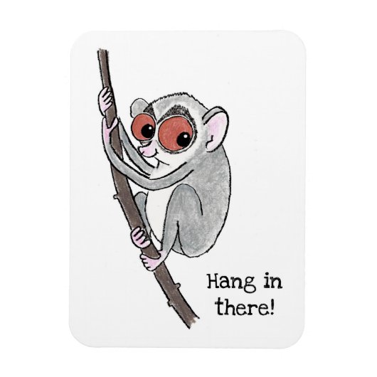 Loris 'hang in daar' fridge magnet magneet (Verticaal)