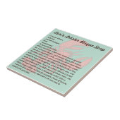 Lori's Lobster Bisque Soup Tegeltje (Zijkant)