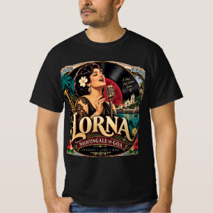 Lorna Cordeiro — Nachtegaal van Goa T-shirt