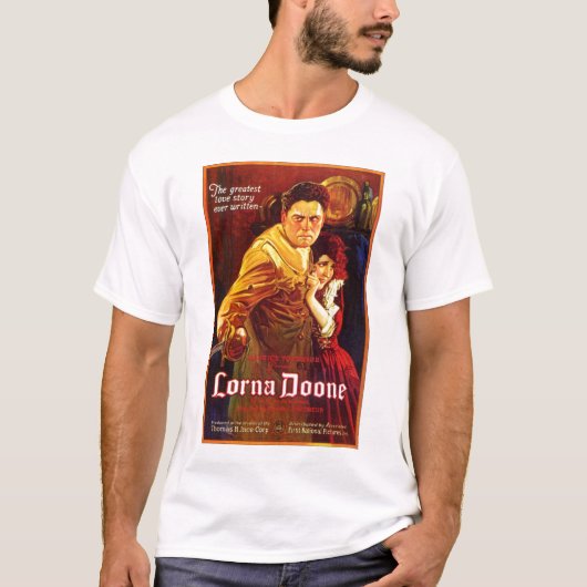 Lorna Doone 1922 stomme film Madge Bellamy T-shirt (Voorkant)