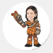 LornaDesparow Tyrannia Ronde Sticker (Voorkant)