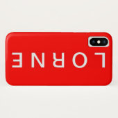 Lorne IPhone X hoesje (Achterkant (horizontaal))
