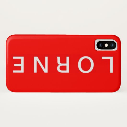 Lorne IPhone X hoesje (Achterkant (horizontaal))