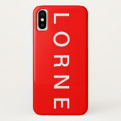Lorne IPhone X hoesje (Achterkant)