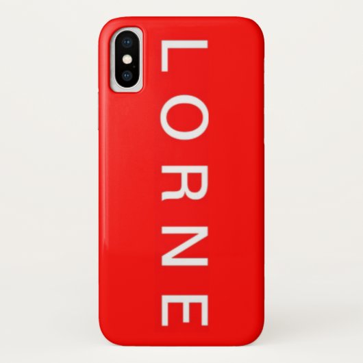 Lorne IPhone X hoesje (Achterkant)
