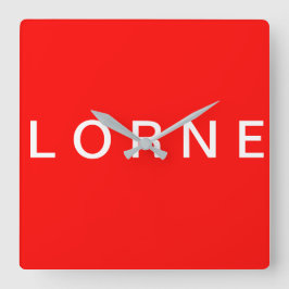 Lorne-klok Vierkante Klok