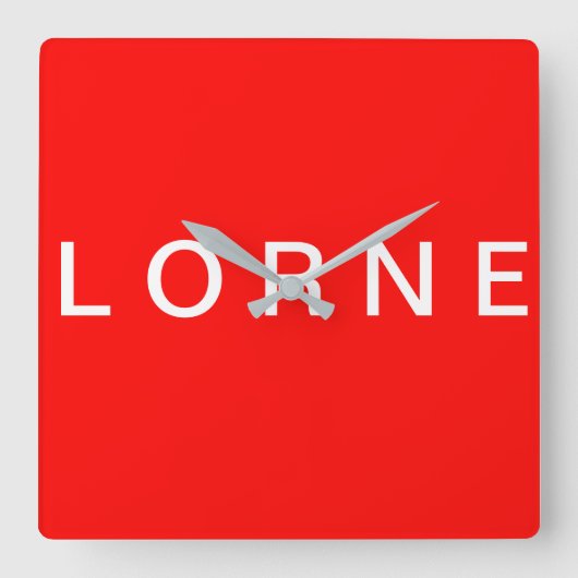 Lorne-klok Vierkante Klok (Voorkant)