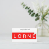 Lorne-visitekaartje Visitekaartje (Staand voorkant)
