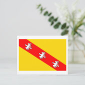 Lorraine vlag briefkaart (Staand voorkant)