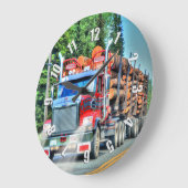 Lorry Driver's Logging Truck Wall Clock Grote Klok (Hoek)