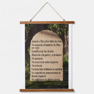 Los 10 mandamientos hangend wandkleed