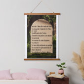 Los 10 mandamientos hangend wandkleed (Slaapkamer)