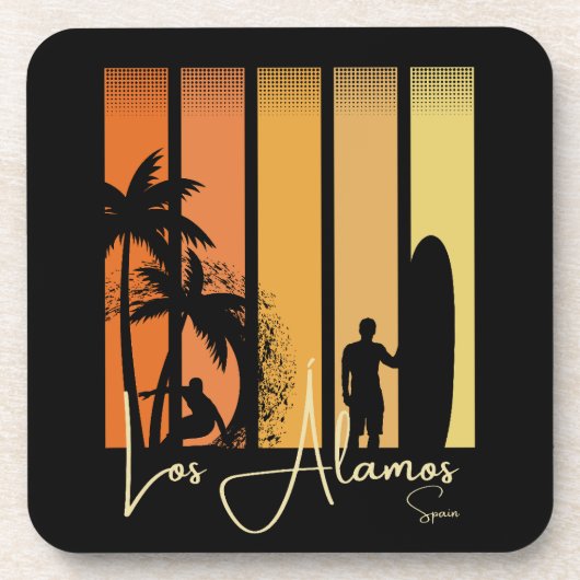Los Alamos Spanje Surfstrand Bier Onderzetter (Voorkant)
