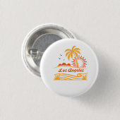 Los angel ronde button 3,2 cm (Voorkant /achterkant)