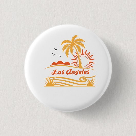 Los angel ronde button 3,2 cm (Voorkant)
