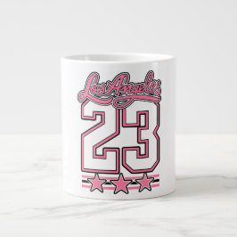 Los Angeles 23 Roze Esthetische Koffiemok Grote Koffiekop